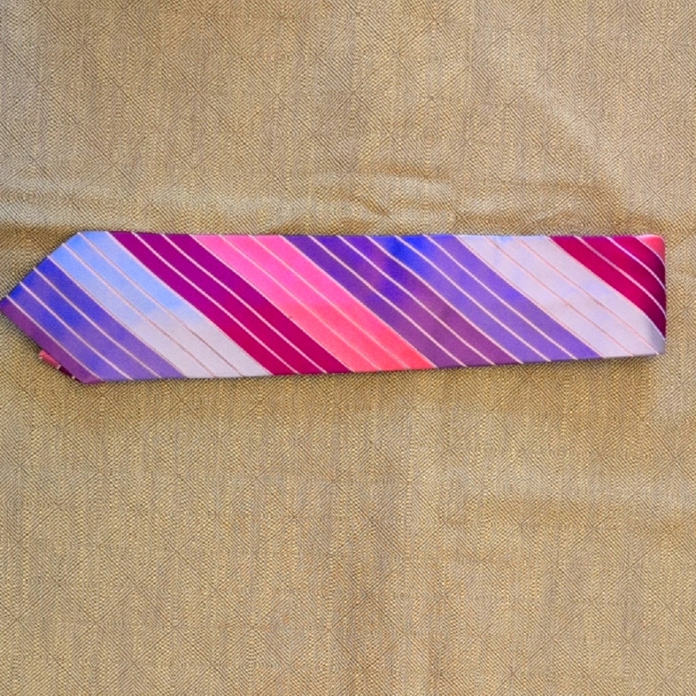 Striped BCBG/Attitude Multicolor Tie